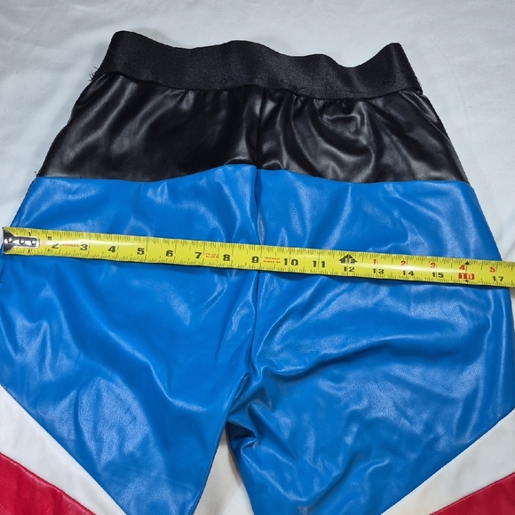 Colorful Women's Leather Pants - Picture 8 of 13